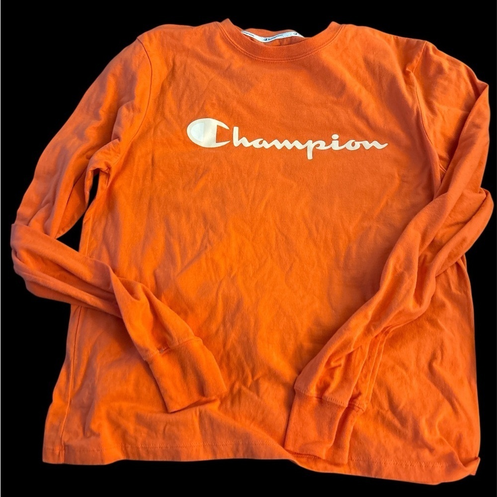 Champion Orange Long Sleeve Tee